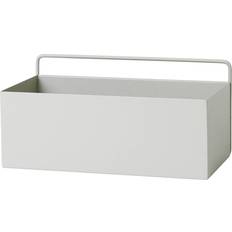 Ferm Living Wall Box Rechteck 30.5x15x15.6 cm - Schwarz/Pulverbeschichtet BxHxT 30.6cm