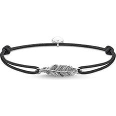 Thomas Sabo Bracelet Little Secrets LS063-889-11-L22v 925 Argent, Perlon/nylon Noir