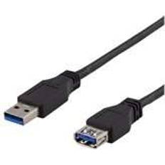 Typ 2 kabel Deltaco 3.1 (Gen.1) USB A - USB A M-F 2m