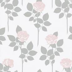 Tapetstudion Tapetti Sandudd Metsäpolku 5260-3, 0,53x11,2m, valkoinen/vaaleanpunainen, non-woven