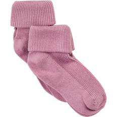 Minymo Baby Rib Sock 2-pack - Dusky Orchid (5068-660)
