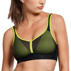 Anita Air Control Deltapad Maximum Support Sports Bra - Black/Neon