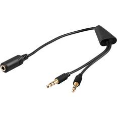 Wentronic 2x3.5mm - 3.5mm M-F Adapter