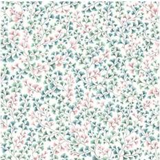 Cole & Son Ginkgo Tapete Maidenhair von and Petrol/ Blush turquoise