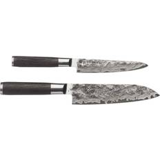 Satake Cuchillo Santoku Cuchillos Satake Kuro SKURO14 Juego de Cuchillos