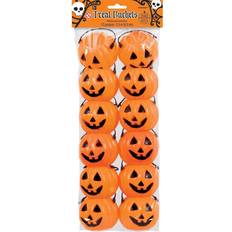 Amscan Decor Treat Buckets Trick Or Treat Pumpkin Orange 12-pack