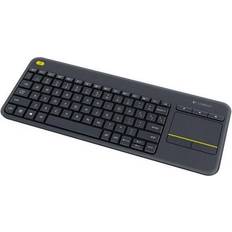 Logitech Clavier Tactile Sans Fil K400 Plus 2.4 GHz Espagnol Noir