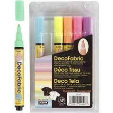 Gelb Textilstifte Uchida DecoFabric Fluorescent 3mm 6 Pieces