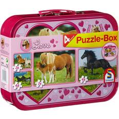 Metall Pussel Schmidt Spiele Horses 4 in Box 148 Bitar