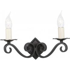 Iron Wall Lights Elstead Lighting Rectory 2Lt Style A Wall light