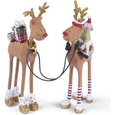 Medusa Copenhagen Inredningsdetaljer Medusa Copenhagen Mr. & Mrs. Rudolf 2018 Standard Julpynt 17cm 2st