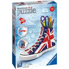 Jigsaw Puzzles Ravensburger 3D Puzzle Union Jack Sneaker 108 Pieces