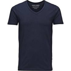 Jack & Jones Basic V-Neck Regular Fit T-shirt - Blue/Navy Blue