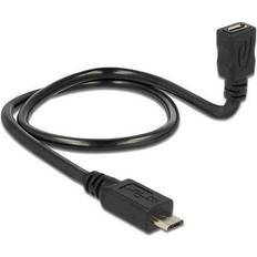 DeLock OTG USB Micro-B-USB Micro-B 2.0 M-F 0.4m