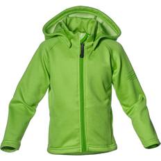 Nylon Fleecejackor Barnkläder Isbjörn of Sweden Panda Primaloft Hoodie - Lemongrass (6340)