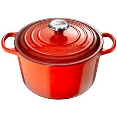 Øvrige gryter på salg Le Creuset Cerise Signature Cast Iron Round med lokk 5 L 28 cm