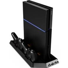 ZedLabz PS4 Dual Cool Vertical Console Stand & Controller Charging Dock