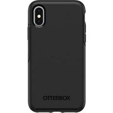 OtterBox Symmetry Series Coque de protection pour téléphone portable polycarbonate, caoutchouc synthétique noir pour Apple iPhone XS