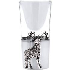 Silver Shot Glasses English Pewter Stag Shot Glass