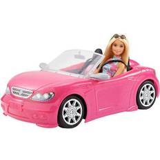 Barbie med bil Barbie Doll Convertible Pink FPR57