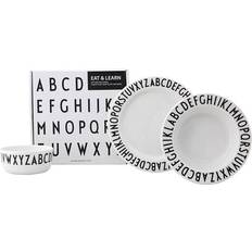 Melamine Baby Dinnerware Design Letters Eat & Learn Giftbox Plates