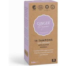 Ginger Organic Tamponer Ginger Organic Tamponer med Indføringshylster Normal 14-pack