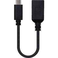 Masculin - Féminin - USB C-USB C Câbles Nanocable USB C-USB C M-F 3.1 0.2m