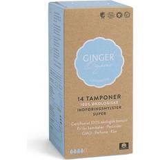 Ginger Organic Tamponer med Indføringshylster Super 14-pack