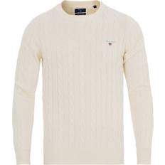 Gant cotton cable Gant Cotton Cable Crew Sweater - Cream