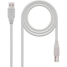 Cable USB - USB A-USB B Cables Nanocable USB A-USB B 2.0 1m