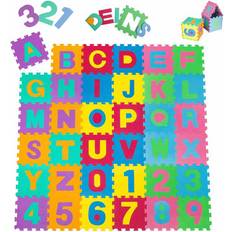 Tapis de jeu Soft Alphabet & Number Puzzle Play Mat 86pcs