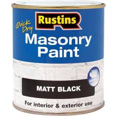 Rustins Quick Dry Masonry Concrete Paint Black 0.25L