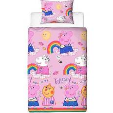 Peppa Pig Hooray Single Duvet Cover Set 53.2x78.7"