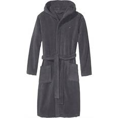 Baumwolle Morgenmäntel & Bademäntel Tommy Hilfiger Pure Cotton Hooded Bathrobe - Magnet