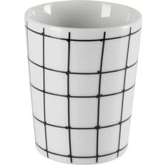 Spirella Vaso De Porcelana Visby Blanco Y Negro