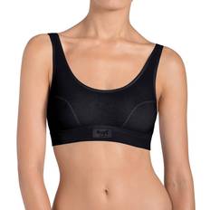 Double Comfort Crop Top - Black