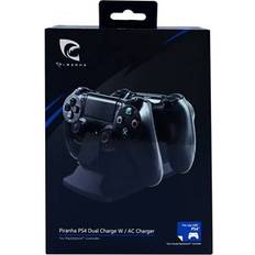Piranha Batterier & Laddstationer Piranha PS4 Controllers Dual Charge Station