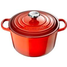 Le creuset 6.3 Le Creuset Cerise Signature Cast Iron Round med l�åg 26cm