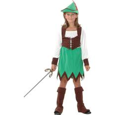 Utklädning robin hood Maskerad Bristol Robin Hood Girl Deluxe