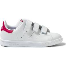 Stan smith 35 Barnskor adidas Kid's Stan Smith Strap - Cloud White/Cloud White/Bold Pink