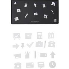 Svarte Innredningsdetaljer Design Letters Office Icons for Message Boards