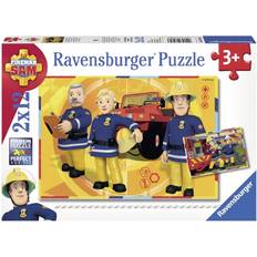 3 Klassische Puzzles Ravensburger Firefighter Sam 2x12 Pieces