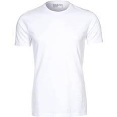 Bread & Boxers Crew-Neck Camiseta de Manga Corta Male Blanco