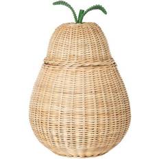 Ferm Living Panier De Rangement H 59 cm Naturel Vert