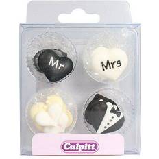 Culpitt Mr & Mrs Love Heart Sugar Paste