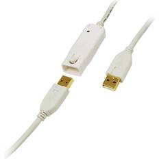 LogiLink Repeater USB A-USB A M-F 2.0 12m