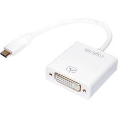 LogiLink USB-C - DVI M-F 0.1m