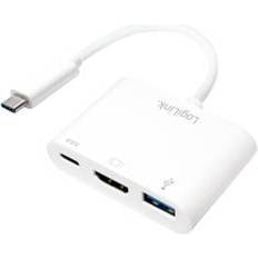 Kabeladaptere - USB C-USB C Kabler LogiLink Multiport USB C -USB C/HDMI/USB A M-F 0.1m