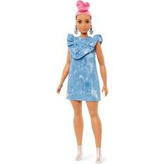 Barbie curvy Barbie Fashionistas Doll 95 Curvy with Pink Updo FJF55