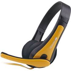 Amarillo - Sobre la oreja Auriculares Canyon HSC-1 Auriculares Alámbrico Diadema Llamadas/Música Negro